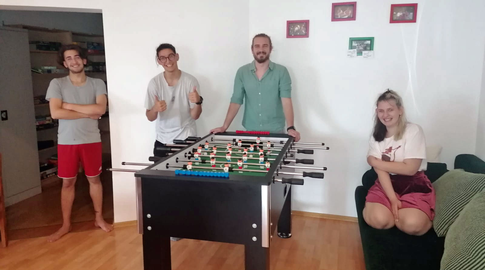 Neuer Tischkicker in der Wohngruppe Lindbergh